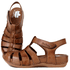 Sandália Bem-Estar Ortopédica em Couro Legítimo - Castanho - Sola Castanho (BE013) 