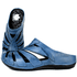 Mule Ortopédico de Couro Legítimo com Palmilha GEL - Azul - Sola Preta (BE020)