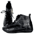 Bota Ortopédica Feminina em Couro Legítimo com Palmilha Gel - Preto - Sola Preta (BE027) 