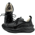 Tênis Feminino em Couro Legítimo com Palmilha em Gel - Preto - Sola Preta (CAF002)