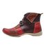 Bota Feminina Ortopédica Couro Legítimo e Palmilha Gel - Vermelho (AL 001)
