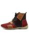 Bota Ortopédica de Couro Legítimo com Palmilha em Gel - Vermelho/Café (AL 001)