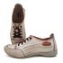 Tênis AL 008 Off White-Coral 100% couro com palmilha GEL