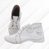 Bota Feminina Ortopédica de Couro Legítimo e Palmilha Gel - Branco (AL 022)