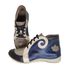 Bota Feminina Ortopédica de Couro Legítimo e Palmilha Gel - Azul (AL 022)