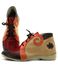 Bota Ortopédica Couro Legítimo com Palmilha em Gel - Caramelo/Vermelho (AL 022)