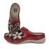 Mule Ortopédico Feminino em Couro Legitimo Palmilha Gel - Vermelho/Azul (AL 023)