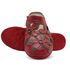 Mule Ortopédico Feminino em Couro Legitimo Palmilha Gel - Vermelho/Castanho (AL 023)