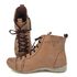 Bota Feminina Ortopédica de Couro Legítimo e Palmilha Gel- Caramelo (AL 034)