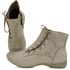 Bota Feminina Ortopédica de Couro Legítimo e Palmilha Gel - Off White (AL 035)