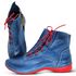 Bota Ortopédica Feminina Couro Legítimo e Palmilha Gel - Azul (AL 035)