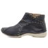 Bota Feminina Ortopédica de Couro Legítimo e Palmilha Gel - Preto (AL 037)