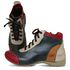 Bota Feminina Ortopédica de Couro Legítimo e Palmilha Gel - Verde/Off (AL 045)