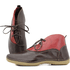Bota Feminina Ortopédica Couro Legítimo e Palmilha Gel - Café - Vermelho (AN002)