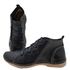 Bota Feminina Ortopédica Couro Legítimo e Palmilha Gel - Preto (AN 003)