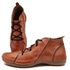 Bota Feminina Ortopédica Couro Legítimo e Palmilha Gel - Laranja (AN 003)