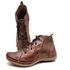 Bota Feminina Ortopédica Couro Legítimo e Palmilha Gel - Castanho (AN 003)