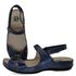 Sandália Feminina de Couro Legítimo e Palmilha Gel - Azul (BE 006)