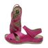 Sandalia Feminina Ortopédica Confortável de Couro Legítimo e Palmilha Gel - Pink (BE 007)