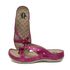 Sandália Feminina Ortopédica de Couro Legítimo e Palmilha Gel - Pink (BE 011)