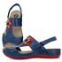 Sandália Feminina Ortopédica de Couro Legítimo e Palmilha Gel - Azul (BE 023)