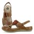 Sandália Feminina Anatômica de Couro Legítmo - Caramelo/Castanho (BE 023)