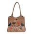 Bolsa BG 002 FLOR Caramelo100% em couro
