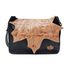Bolsa BP 017 Preto-Laranja 100% em couro