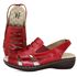 Sandália Feminina Anatomica de Couro Legítimo e Palmilha Gel - Vermelho (MA 030)