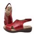 Sandália Anatomica Feminina de Couro Legítimo e Palmilha Gel - Vermelho (MA 006)