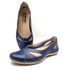Sapatilha CR 006 Azul 100% em couro com palmilha em Gel
