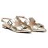 Sapatilha Slingback Rasteira Feminina Em Napa Ouro Light 183010