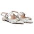 Sapatilha Slingback Rasteira Feminina Em Napa Off White 183010