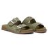 Papete Feminina Com Strass Em Suede Verde 23240