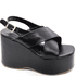 Sandália Feminino Anabela Plataforma 182174 Floter Preto