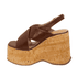 Sandália Feminino Anabela Plataforma 182175 Floter Cacau