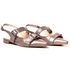 Sapatilha Slingback Rasteira Feminina Em Napa Verniz Taupe 183010