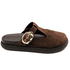 Sapato Clog 008 Camurça Marrom Escuro