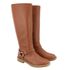 Bota Feminina Biker Rasteira 2026 Napa Caramelo