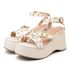 Sandália Anabela Napa Off White 9100