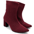 Bota Cano Baixo Salto Grosso Meia 184000 Roxa