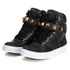 Tênis Sneaker Couro Legitimo Preto - REF: 10100