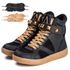 Tênis Sneaker Couro Legitimo Preto - REF: 10100 Ocre