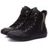 Tênis Sneaker Couro Legitimo Preto - REF: 10200