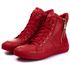 Tênis Sneaker Couro Legitimo Vermelho - REF: 10200