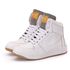Tênis Sneaker Couro Legitimo Off-White/Cinza - REF: 20300 Street