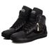 Tênis Sneaker Couro Legitimo Preto - REF: 20500