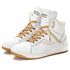 Tênis Sneaker Couro Legitimo Branco/Bege - REF: 20500 Street