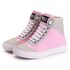 Tênis Sneaker Couro Sintético Rosa - REF: 60120 Lona