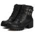 Bota Coturno Feminino Couro Legitimo Preto - REF: 6732